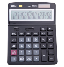 Калькулятор настольный DELI "39259" 16 разрядный черный