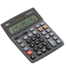 Калькулятор настольный DELI "39265" 16 разрядный серый