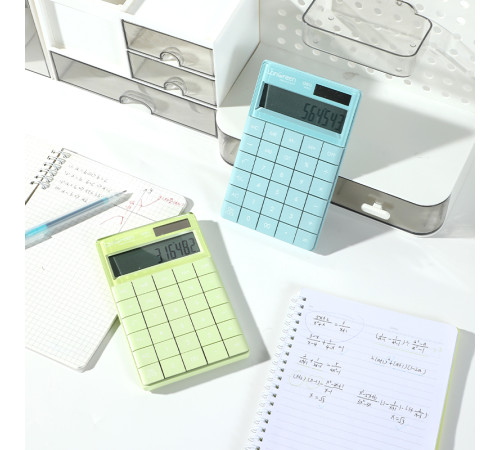 Калькулятор настольный DELI "LonGreen M412" 12 разрядный, 165х103х16 мм, синий