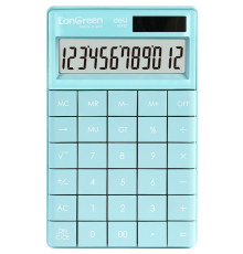 Калькулятор настольный DELI "LonGreen M412" 12 разрядный, 165х103х16 мм, синий