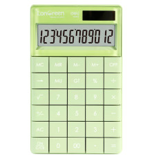 Калькулятор настольный DELI "LonGreen M412" 12 разрядный, 165х103х16 мм, зеленый