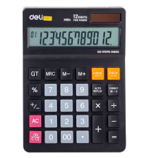 Калькулятор настольный DELI "М01420" 12 разрядный черный
