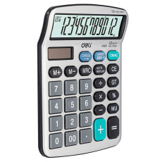 Калькулятор настольный DELI "M19810" 12 разрядный, 154х120х30 мм, серебро