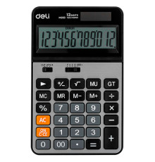 Калькулятор настольный DELI "M350" 12 разрядный, 178х110х26,5 мм, серебро