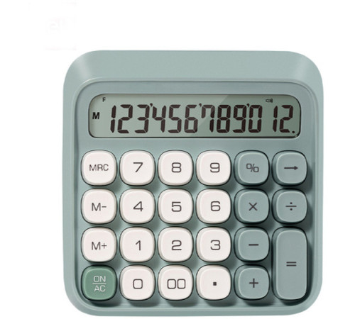 Калькулятор настольный DELI "М36" 12 разрядный, 130х133х27 мм, зеленый