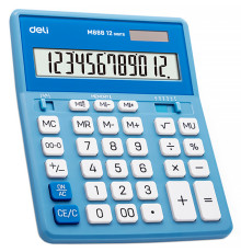 Калькулятор настольный DELI "М888" 12 разрядный, 202х159х31 мм, синий