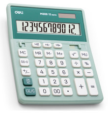 Калькулятор настольный DELI "М888" 12 разрядный, 202х159х31 мм, зеленый