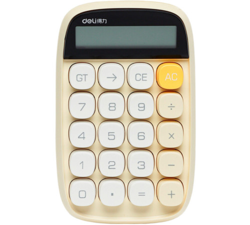 Калькулятор настольный DELI "TE35" 10 разрядный, 151х91х35 мм, желтый