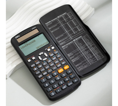 Калькулятор научный DELI ED-991EX, 12 разрядов, 552 функций, 180х90х20 мм, черный