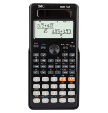 Калькулятор научный DELI ED82ES, 10+2 разрядов, 252 функции, +, черный