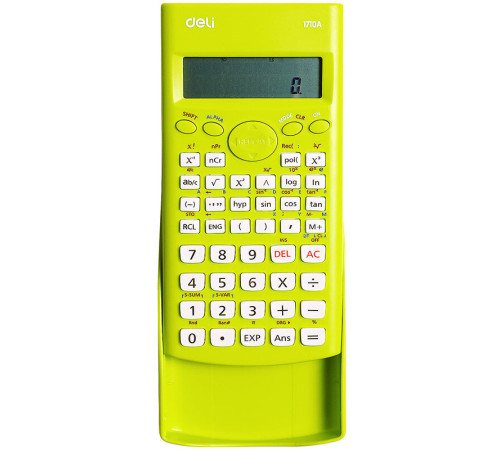 Калькулятор научный DELI "1710", 10+2 разряда, 240 функций, 165х88х23 мм, зеленый