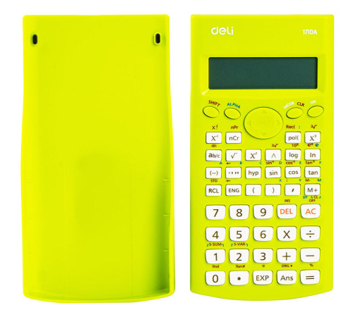 Калькулятор научный DELI "1710", 10+2 разряда, 240 функций, 165х88х23 мм, зеленый