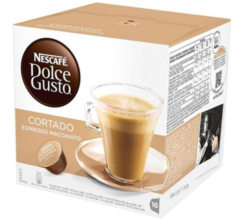 Капсулы для кофемашин Nescafe Dolce Gusto, Cortado Espresso Macchiato, 16 штук в упаковке