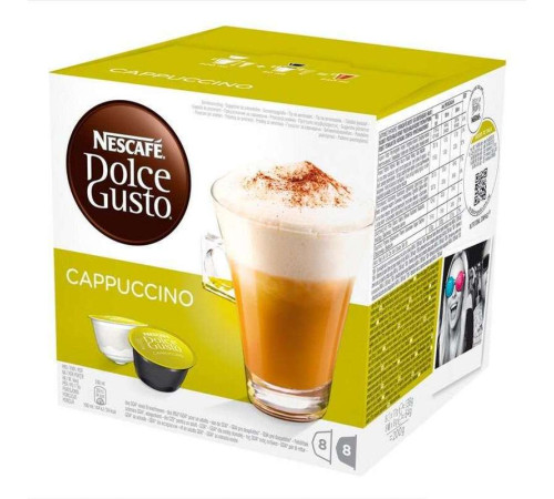 Капсулы для кофемашин Nescafe Dolce Gusto Капучино, 16 штук в упаковке
