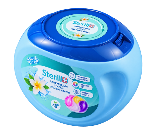 Капсулы для стирки Sterill, 4 в 1, 600 гр, 40 шт