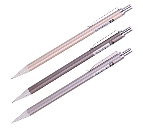 Карандаш механический DELI, 0,5 мм, металлический корпус ассорти