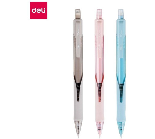 Карандаш механический DELI, 0,5 мм, пластиковый корпус ассорти