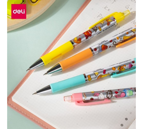 Карандаш механический DELI "Larva", 0,5 мм, пластиковый корпус ассорти
