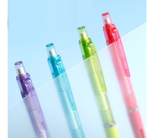 Карандаш механический DELI "Neonup", 0,7 мм, круглый корпус с ластиком, ассорти