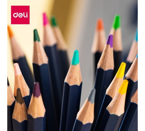 Карандаши акварельные Deli "Finenolo", 48 цветов, в метал. коробке