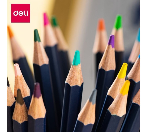 Карандаши акварельные Deli "Finenolo", 72 цвета, в метал. коробке