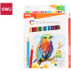 Карандаши цветные Deli "Color Emotion", 18 цветов, картон