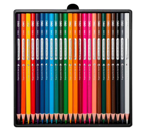 Карандаши цветные Deli "Color Emotion", 24 цвета, картон