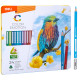Карандаши цветные Deli "Color Emotion", 24 цвета, в метал. коробке