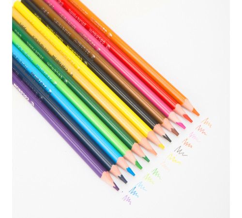 Карандаши цветные Deli  "ColoRun", 24 цвета, картон