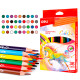 Карандаши цветные Deli "ColoRun", 36 цветов, картон