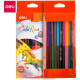 Карандаши цветные Deli  "ColoRun", двухсторонние, 12 штук, 24 цвета, картон