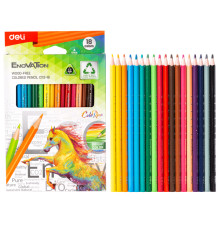 Карандаши цветные Deli "Enovation", 18 цвета, картон