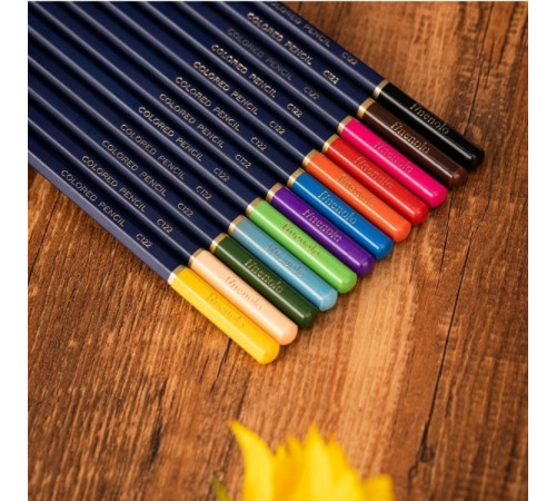 Карандаши цветные Deli "Finenolo", 12 цветов, картон