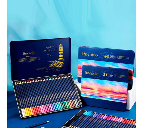 Карандаши цветные Deli "Finenolo", 36 цветов, в метал. коробке