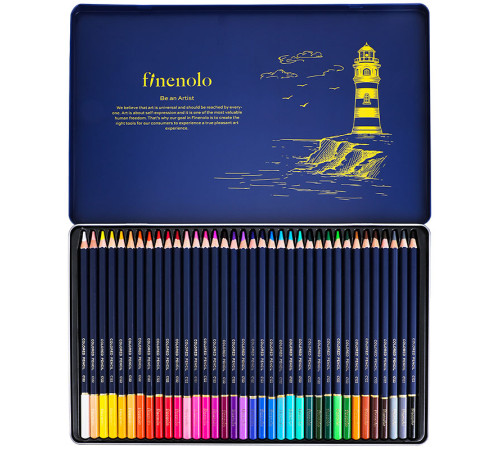 Карандаши цветные Deli "Finenolo", 36 цветов, в метал. коробке