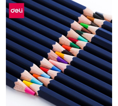 Карандаши цветные Deli "Finenolo", 36 цветов, в метал. коробке