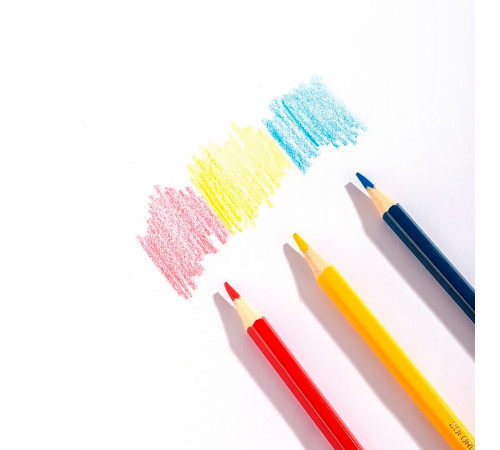 Карандаши цветные Deli "Larva", 12 цветов, картон