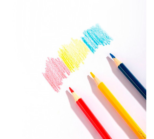 Карандаши цветные Deli  "Larva", 24 цвета, картон