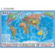 Карта Мира политическая Globen, 1:32 млн., 1010х700 мм, интерактивная, европодвес