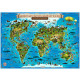 Карта Мира "Животный и растительный мир Земли" Globen, 1010х690 мм, интерактивная, с ламинацией