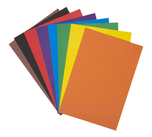 Картон цветной А4 ArtSpace "Собачка",  немелованный, 8 листов, 8 цветов