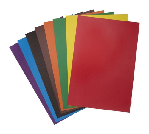 Картон цветной ArtSpace "Львенок" мелованный, 8 листов, 8 цветов, в папке