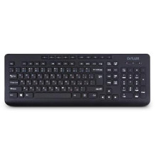 Клавиатура Delux DLK-02UB черная, USB, Анг/Рус/Каз