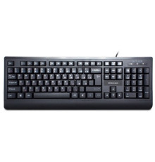 Клавиатура Delux DLK-601OUB черная, Англ/Рус/Каз