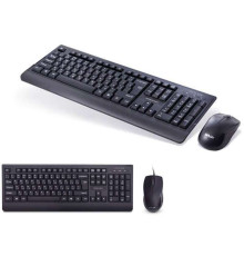 Клавиатура + Мышь Delux DLD-6075OUB проводные (комплект)