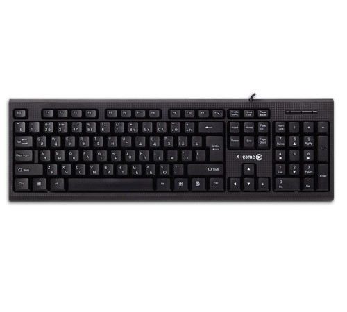 Клавиатура X-Game XK-100UB черная, USB, Анг/Рус/Каз