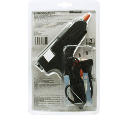 Клеевой пистолет Silwerhof "GG040", 40 Вт, для стержня 11 мм