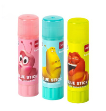 Клей-карандаш DELI "Larva" 8 грамм, корпус ассорти