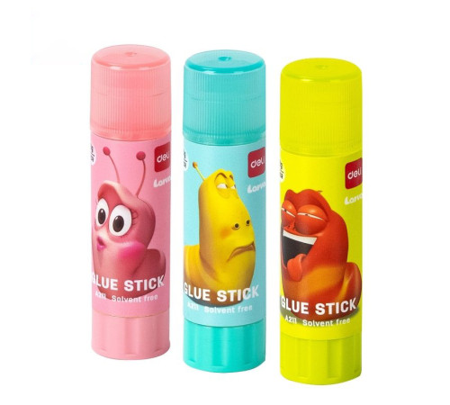 Клей-карандаш DELI "Larva" 8 грамм, корпус ассорти