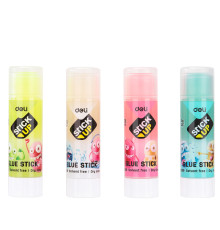 Клей-карандаш DELI "Stick Up" 21 грамм, прозрачный, корпус ассорти